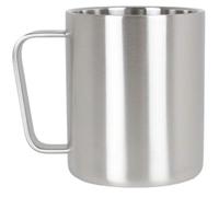 Lifeventure Taza de acero inoxidable taza resistente a la corrosión, ideal para acampar o viajar