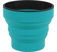 Taza plegable y portátil Lifeventure Silicon Ellipse para acampar, viajar y actividades al aire libre - Verde azulado