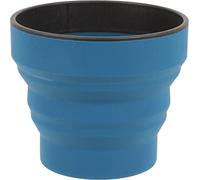 Taza plegable y portátil Lifeventure Silicon Ellipse para acampar, viajar y actividades al aire libre - Azul marino