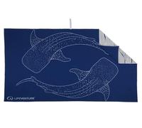 Lifeventure Toalla de Viaje de Fibra Suave reciclada, compacta, Ligera, de Secado rápido, para Deportes y Playa, diseño sin Arena