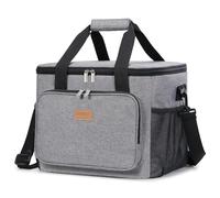 Lifewit Bolsa Termica Porta Alimentos 24L(40 Latas), Bolso Comida Trabajo Hombre y Mujer, Lunch Bag para Lonchera, Pequeña Bolsas Nevera Portatil para Playa, Viaje, Work, Gris