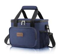 Lifewit Bolsa Termica Porta Alimentos 8.5L(12 Latas), Bolso Comida Trabajo Hombre y Mujer, Lunch Bag para Lonchera, Pequeña Bolsas Nevera Portatil para Playa, Viaje, Work, Azul Oscuro