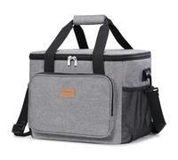 Lifewit Bolsa Termica Porta Alimentos 9L/15L/24L/33L, Bolso Comida Trabajo | Pequeña Bolsas Nevera Portatil con Bandoulière, Lunch Bag para Fiambrera para Playa,Viaje,Work,Camping,Colegio, Gris