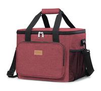 Lifewit Bolsa Termica Porta Alimentos 9L/15L/24L, Bolso Comida Trabajo | Pequeña Bolsas Nevera Portatil con Bandoulière, Lunch Bag para Fiambrera para Playa,Viaje,Work,Camping,Colegio, Burdeos