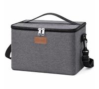 Lifewit Bolsa Termica Porta Alimentos, Bolso Comida Trabajo Hombre y Mujer, Plegable Lunch Bag para Lonchera, Medio Bolsas Nevera Portatil para Playa, Viaje, Work, Gris, 9L