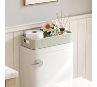 Lifewit Cesta Papel Higienico, Cesto Plastico Almacenaje Papel Higienico, Cestas Almacenaje Baño, Storage Basket para Cocina, Dormitorio, Estante, Verde, 1 Unidad