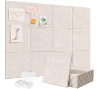 Lifewit Gran tablero de notas de fieltro autoadhesivo, 120 x 90 cm - 12 paquetes, alternativa a la pared de corcho, tablero de visión decorativo, pared de fotos, tablero de anuncios con 50 pines para