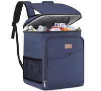 Lifewit Mochila Nevera Isotermica, Neveras Portatil, Cestas para Vajilla de Exterior y Picnic, Grande Mochilas Termica Porta Alimentos para Playa, Camping, Viaje, Azul Oscuro, 26L