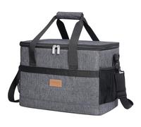 Lifewit Nevera Portatil 20L, Bolso Neveras Isotermica para Hombre, Grande Bolsas Termica porta Alimentos, Cooler Bag Tela Plegable para Playa, Camping, Viaje, Trabajo, Picnic, Gris Oscuro