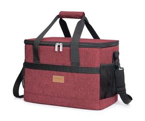 Lifewit Nevera Portatil 20L, Bolso Neveras Isotermica para Hombre, Grande Bolsas Termica porta Alimentos, Cooler Bag Tela Plegable para Playa, Camping, Viaje, Trabajo, Picnic, Rojo Vino