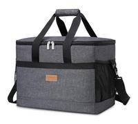 Lifewit Nevera Portatil 33L, Bolso Neveras Isotermica para Hombre, Grande Bolsas Termica Porta Alimentos, Cooler Bag Tela Plegable para Playa, Camping, Viaje, Trabajo, Picnic, Gris Oscuro