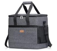 Lifewit Nevera Portatil 40L, Bolso Neveras Isotermica para Hombre, Grande Bolsas Termica Porta Alimentos, Cooler Bag Tela Plegable para Playa, Camping, Viaje, Trabajo, Picnic, Gris Oscuro