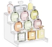 Lifewit Pack de 1 Expositores Verticales Transparente de 4 Pisos, Organizadores de Figuras, Perfumes, Postres, Expositores de Plástico de Escritorio para Organizar y Decorar