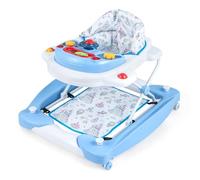 LIFEZEAL Andador 6 en 1, andador para primeros pasos, andador plegable con 3 alturas ajustables, bandeja musical extraíble y asiento acolchado, caminador para bebés de 6 a 14 meses (Azul)