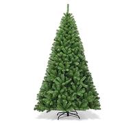LIFEZEAL Árbol de Navidad, árbol automático de Lujo Verde de 225/180 cm de Alto, 3 Secciones, con 1346 Ramas de 21 cm de Largo de PVC, Patas estables de Hierro de 55 cm de Largo, Duradero