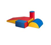 LIFEZEAL Juego de 5 Bloques de Construcción de Espuma para Niños, Módulos de Motricidad Módulos de Espuma con Tobogán, Juguetes Educativos, Hechos de PU y EPE, para el Hogar, Guardería (Estilo 5)