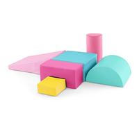 LIFEZEAL Juego de 6 Bloques de Construcción de Espuma para Niños, Módulos de Motricidad Módulos de Espuma con Tobogán, Juguetes Educativos, Hechos de PU y EPE, para el Hogar, Guardería (Estilo 13)