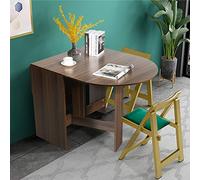 LIFEZEAL Mesa de Comedor Extensible, Mesa Cocina para para 4-7 Personas, Mesa Redonda con 3 Formas, 163 x 80 x 75cm, Mesa Plegable Multifuncional con alas abatibles para Cocina, salón