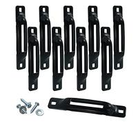 lifgarfe 10 anclajes de correas con ranura, de amarre, para sistema E-Track, utilizados como punto de anclaje de amarre para remolques, camionetas, camiones o furgonetas