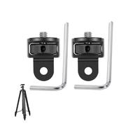 LifgWas 2 Piezas, adaptadores de trípode de Cámara de 1/4 "de aleación de Aluminio, adaptadores de Tornillo de trípode Giratorio Negro con Llave pequeña, para cámaras de Acción de cámara