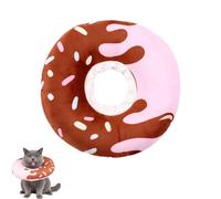 LifgWas - Collares flexibles para gatos y perros con forma de donut, collar isabelino cómodo, anti-lamiendo después de la operación, ajustable, permite comer, talla S (gargantilla 13-22 cm, peso 1-2