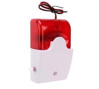 Lifgwas Luz De Advertencia De Seguridad Sirena Alarma Exterior 220v Alarma De Sirena Resistente a Impactos Ajustable para De Seguridad del Hogar