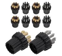LIFKICH 10 Piezas Cabezales de Cepillo para Limpiador a Vapor, Accesorios Alambre de Latón y Acero M8, Cepillo de Limpieza para Hogar y Recambio Mopa, Limpieza y Duradera