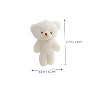 LIFKICH 10 Piezas Mini Osos de Peluche Suaves Figuras Portátiles para Manualidades Llaveros Decoración Mochilas Accesorios Regalo DIY