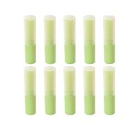 LIFKICH 10 Tubos Vacíos de Bálsamo Labial de Plástico Verde de 4g Mecanismo Giratorio para DIY y Manualidades, Envases Recargables para Mujeres y Niñas