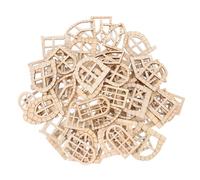 LIFKICH 100 Piezas Puertas de Hadas Miniatura de Madera sin Terminar para Jardín Decoración DIY para Exterior Accesorios para Casa de Duende y Ornamentos de Tronco de Árbol Decoración