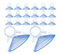 LIFKICH 100 Ventosas de Pvc para Parasol de Coche Fuerte Succión, Diseño Transparente para Ventana Lateral y Parabrisas, Ideales para Superficies Lisas