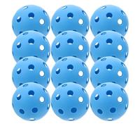 LIFKICH 12 Piezas Balones de Práctica de Béisbol Mini Huecas 26 | Entrenamiento de Bateo, Estructura Perforada de Pe, Uso en Patios