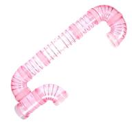 LIFKICH 1Juego Tubos de Hámster y Jaula Externa para Ratas de Plástico Rosa, Laberinto y Túneles para Mascotas Pequeñas, Uso en Playground y Fuera de la Jaula