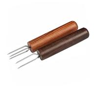 LIFKICH 2 piezas Herramienta Extensora para Moxa con Mango de Madera Soporte Seguro para Moxibustión Ligera y Portátil para Terapia Acupuntura Casa