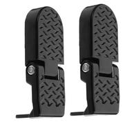 LIFKICH 2 Piezas Reposapiés Trasero Plegable para Bicicleta Eléctrica | Aleación de Aluminio, Instalación Rápida y Almacenamiento Plegable, Negro, para Usuario Trasero y Patinete