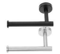 LIFKICH 2 Piezas Toalleros de Pared de Acero Inoxidable Soporte Multiusos para Toallas y Papel Resistente al Agua Montaje Estable para Baño y Cocina Incluye Acabado Negro y Plata