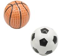 LIFKICH 2 Pomos de Armario de Cerámica Diseño Único de Pelota Deportiva para Muebles, Resistentes y No Corrosivos, Ideales para Armarios y Cajones