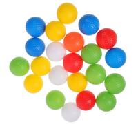 LIFKICH 22 Piezas Pelota de Golf Hueca No Porosa de Doble Capa | Pp Flexible y Suave, Protege Muebles y Personas, Juguete Recreativo, Uso en Casa, Color Blanco Color Aleatorio