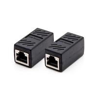 LIFKICH 2piezas Conector De LAN Acoplador Extensor De Cable Ethernet para Conectar Cables Cortos Adaptador Práctico y Conveniente Compatible