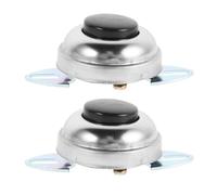 LIFKICH 2piezas Interruptor de Bocina Metálico Resistente para Coche Camión Tractor y Vehículo Eléctrico Botón Pulsador con Respuesta Inmediata y Sonido Claro y Fuerte