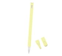 LIFKICH 3piezas Funda De Silicona para Lápiz De Estilo De Amarillo Protección Completa Anti-rasguños y Anti-pérdida Compatible Pencil