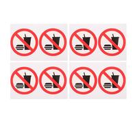 LIFKICH 4 Pegatinas Autoadhesivas de Pvc para Puertas y Ventanas, Letreros de Advertencia para Uso Interior y Exterior, Señal Estética y Funcional para Mantener Limpieza