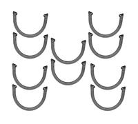 LIFKICH 5 Pares Protector de Bordes de Patineta, Plástico Negro | Tira Anticolisión Resistente al Calor, Sujeta Firme y Evita Golpes, Accesorios para Longboard y Monopatín