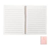 LIFKICH 80 Hojas Cuaderno de Partituras para Principiantes Papel Pautado A4, 80 Hojas, Impresión Clara que Reduce la Fatiga Visual, Adecuado para Práctica en Casa y Aula
