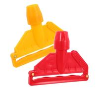 LIFKICH Abrazadera para Mango de Fregona 2 Piezas Clips Desmontables ABS para Limpieza en Baños y Cocinas Accesorios Prácticos Hogar