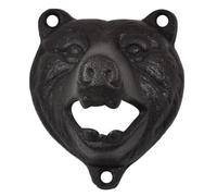 LIFKICH Abridor de Botellas de Hierro Diseño de Oso para Pared, Ahorro de Espacio, Adecuado para Bar y Hogar, Abrebotellas Resistente y Decorativo
