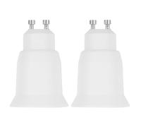 LIFKICH Adaptador de Portalámparas G9 a E27 en Cerámica, Convertidor para Bombillas LED, Pack Doble de 2 Piezas, Conexión Estable para Uso en Oficinas y Hogares, Resistente al Calor