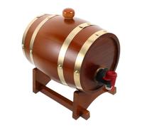 LIFKICH Barril de Roble de 1.5 en Madera con Soporte y Grifo