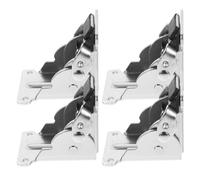 LIFKICH Bisagras para Patas Plegables de Mesa y Bisagras Resorte, 4 Piezas Autoblocantes de Hierro para Muebles, Herrajes Duraderos para Estantes y Uso Residencial