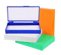 LIFKICH Caja de Almacenamiento para 50 de Abs con Sellado de Precisión y Fácil Clasificación para Laboratorio y Examen Microscópico, Paquete de 4 Unidades
